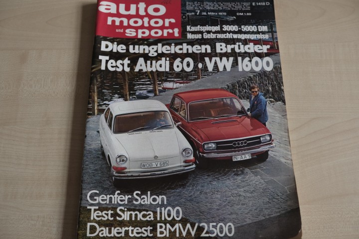 Deckblatt Auto Motor und Sport (07/1970)